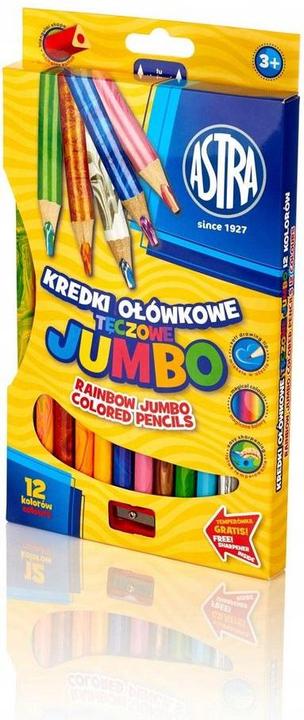 Produktbild Astra Jumbo-Regenbogenstifte 12 Farben (312118002) (Mehrfarbig, 12 x)