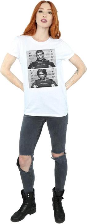 Immagine prodotto Supernatural Maglietta Winchester Mugshot in cotone da donna/ragazzo (XL)