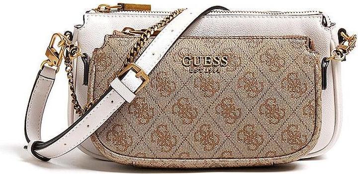 Immagine prodotto Guess Mika, Textile Crossbody Bag, Brown, For Women