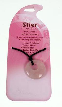 Produktbild Roost Halsband Stier G250 Rosenquarz (Rosenquarz)