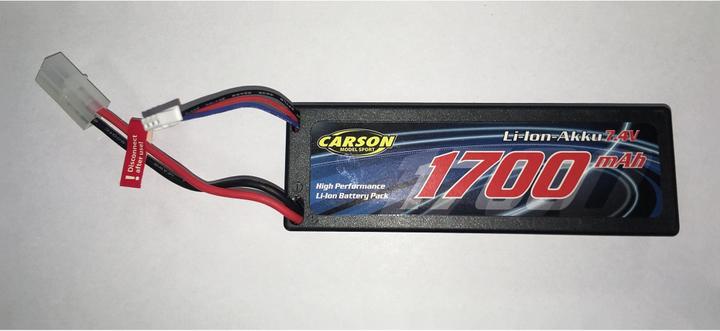 Actual product image Carson LiPo Pack Li-Ion Battery 7.4V/1700 mAh (7.40 V, 1700 mAh)