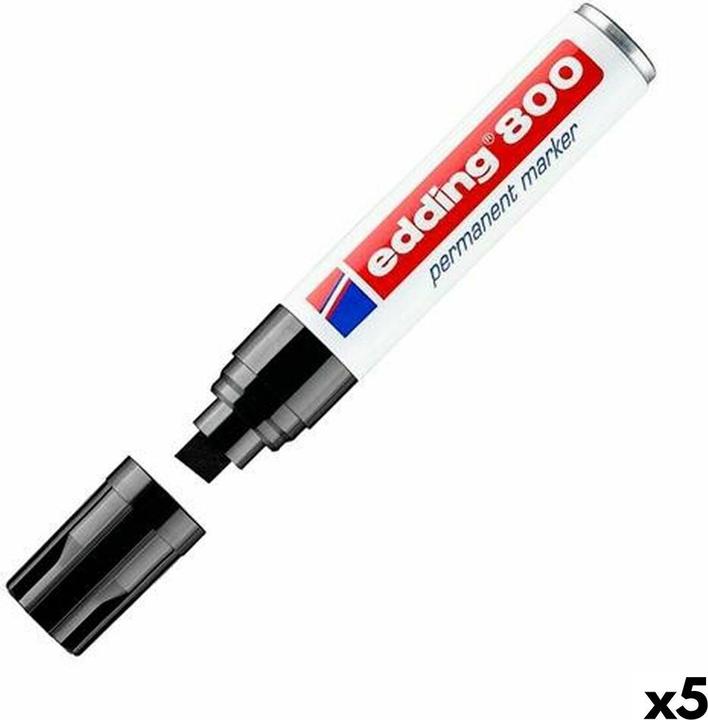 Immagine prodotto Edding Marcatore permanente 800 (Nero, 12 mm, 5 x)