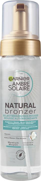 Actual product image Garnier Ambre Solaire Natural Bronzer (Self tanning foam, 200 ml)