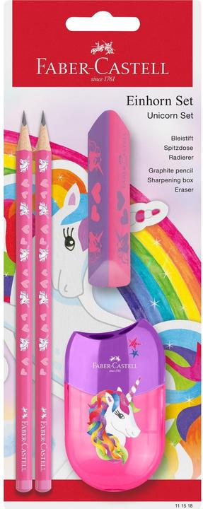 Produktbild Faber-Castell Schreibset Einhorn 4tlg (HB, 4 x)