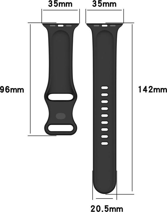 Produktbild König Design Sport Ersatz Armband für Apple Watch 1/2/3/4/5/6/SE 44 42 mm Large Silikon Grün