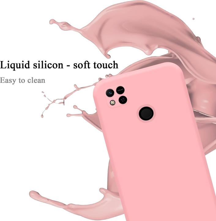 Actual product image Cadorabo TPU Liquid Silicone Case Cover for Xiaomi RedMi 9C / RedMi 10A (Xiaomi Redmi 9C, Xiaomi Redmi 10A)