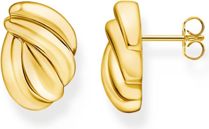 Thomas Sabo Ohrstecker organische Formen vergoldet (Silber 925)