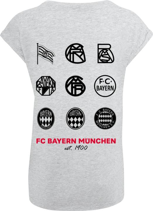 Actual product image FC Bayern München Ladies Logo History Extended Shoulder Tee - 115129 (XL)