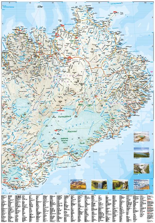 Immagine prodotto Mappa Islanda / Islanda (1:425.000)