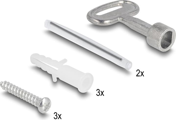 Produktbild Delock LWL Verteilerbox für Innen- und Aussenbereich IP65 wasserfest abschliessbar 2 Port weiss (Spleissbox)