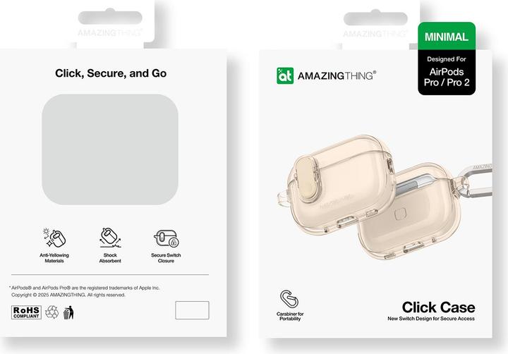 Image du produit Amazingthing Minimal Case für AirPods Pro 2 – Wüste (Sac pour écouteurs)
