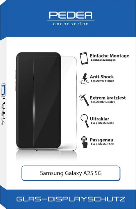 Produktbild Pedea Glas Displayschutz (1 Stück, Samsung Galaxy A25 5G)