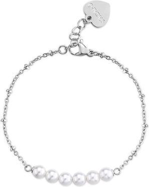 Sagapo S'AgapÃµ - Elegant steel bracelet with pearls Wisdom SWI19