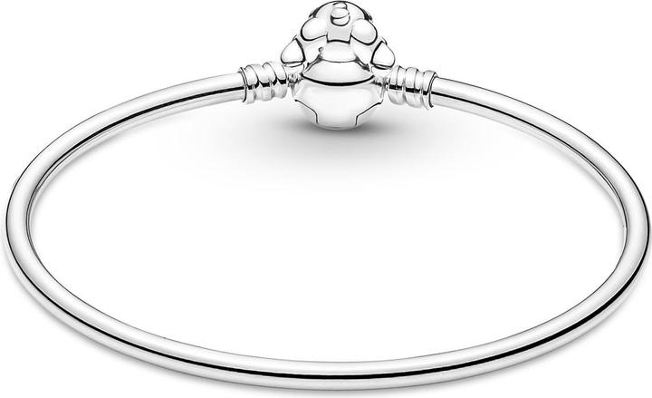 Actual product image Pandora Disney Stitch Biting Clasp Bangle (19 cm, Silver 925, Enamel)