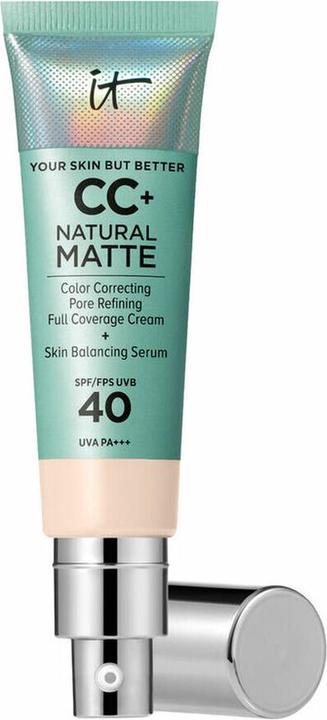 Actual product image It Cosmetics Cc Natural Matte Cream Makeup Spf 40 Fair Porcelain 32ml (Fair Porcelain)