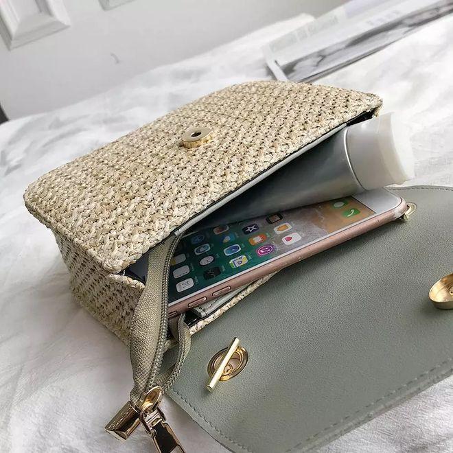 Immagine prodotto MU Style Borsa a tracolla in paglia