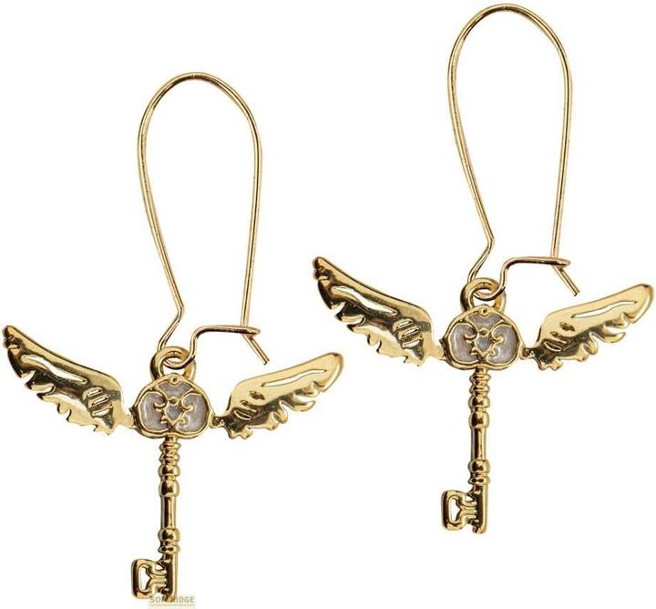 Cinereplicas Harry Potter Ohrringe Winged Keys (100% Messing)