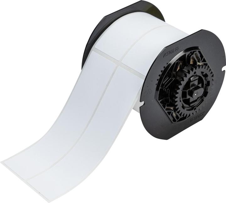 Image du produit Brady B33-328-499, Tissu nylon, blanc, mat, 38.10 x 152.40 mm, permanent, 2 pistes (300 E.)