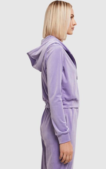 Produktbild Urban Classics Ladies Short Velvet Zip Hoody (XL)