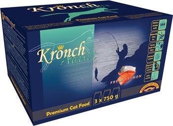 Actual product image Kronch Premium Kattenbrok Met Zalm En Kip - 3X750 Gr (2400 g)