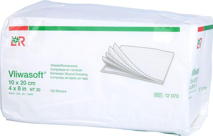 Actual product image Lohmann & Rauscher Vliesstoffkompressen 10x20cm 4-lagig