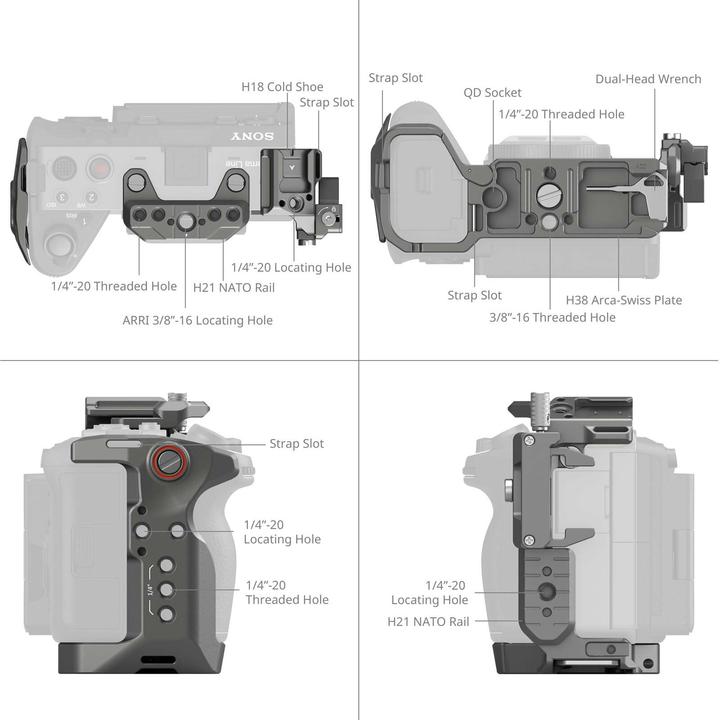 Image du produit SmallRig HawkLock Kit de cage à dégagement rapide (Cage)