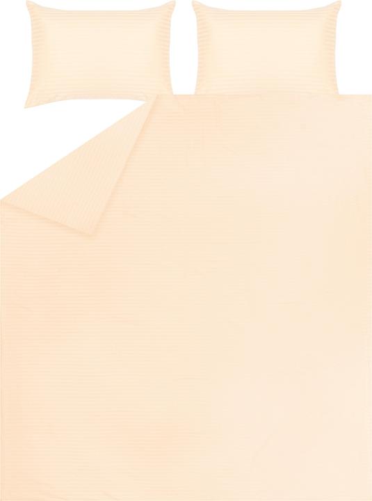 Domoletti BED COV SET STRIPED SATEEN BEIGE 200X220 (200 x 220 cm)