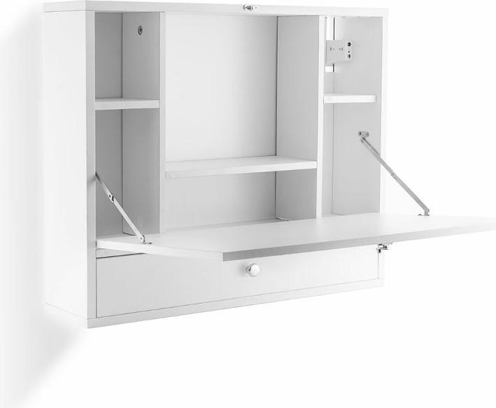 Actual product image JTI Folding wall desk with shelves and drawer (60 x 50 x 50 cm)