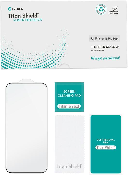 Produktbild eSTUFF INFINITE Apple iPhone 16 Pro (10 Stück, Apple iPhone 16 Pro Max)