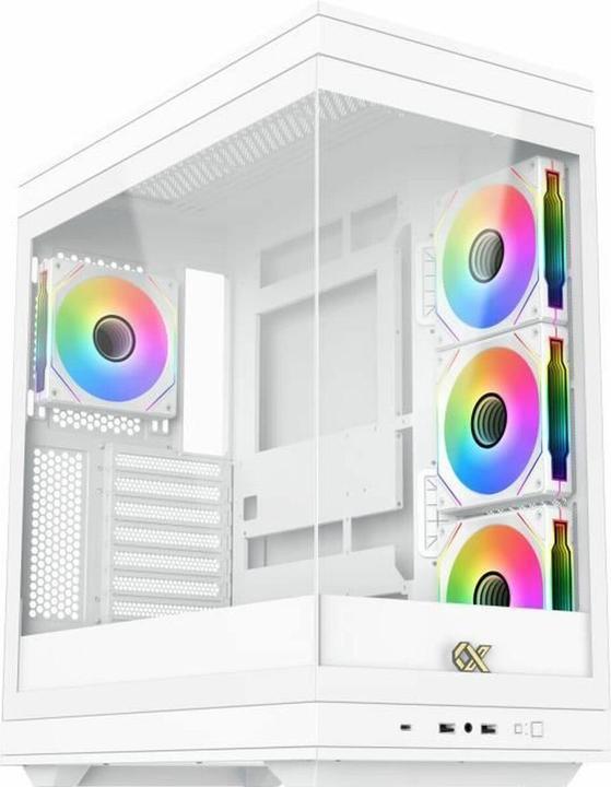 Produktbild Xigmatek Boitier Moyen Tour E-ATX Meta RGB avec panneaux vitrés (Blanc)
