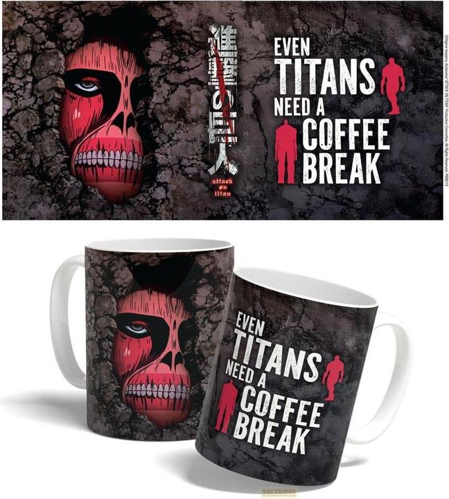 Produktbild POPbuddies Attack on Titan Tasse Titan Coffee Break Time 325 ml (325 ml)