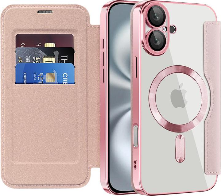 Produktbild Techsuit - SmartMag Book Case - iPhone 16 - Pink (Apple iPhone 16)