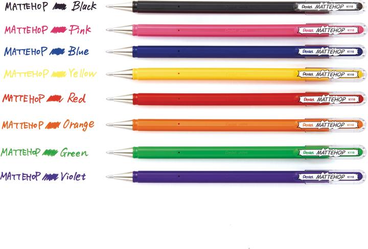 Actual product image Pentel Gel rollerball pen Mattehop (Orange, 1 x)