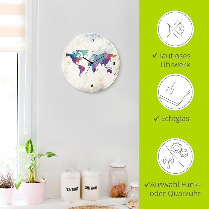 Produktbild Artland bunte Weltkarte (30 cm)