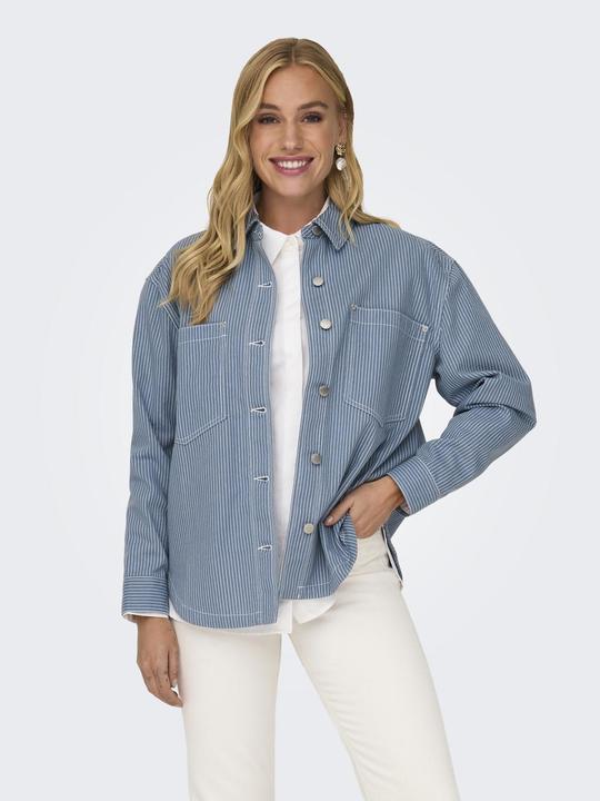 Actual product image Only ONLMERLE L/S STRIPE SHIRT CC PNT Overshirt (XS)