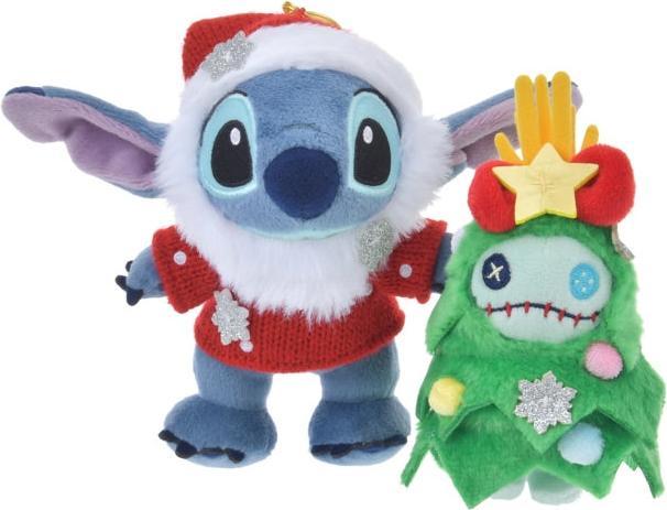 Actual product image Disney Stitch plush keyring Christmas