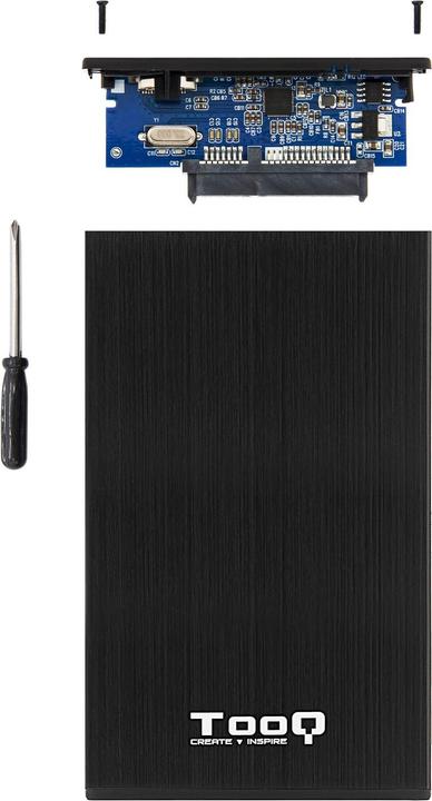 Produktbild Tooq Technology TQE-2527B Speicherlaufwerksgehäuse HDD-Gehäuse Schwarz 2.5" (2.5")