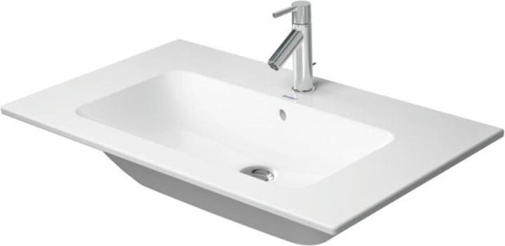 Duravit Möbelwaschtisch ME by Starck m ÜL m HLB 830x490mm ohne Hahnloch weiss (490 mm, 830 mm)