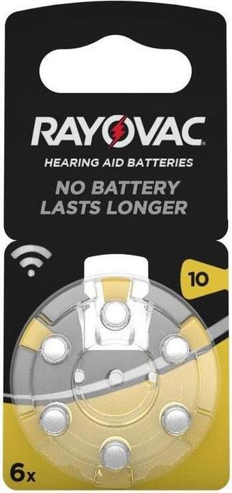 Immagine prodotto Rayovac Batt.Acoustic S. 10 Confezione da 6 (6 pz., PR70, 105 mAh)