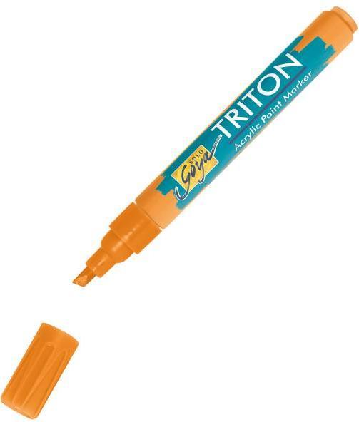 Immagine prodotto Solo Goya Marcatore a vernice acrilica Triton (Arancione fluorescente, 4 mm, 1 x)