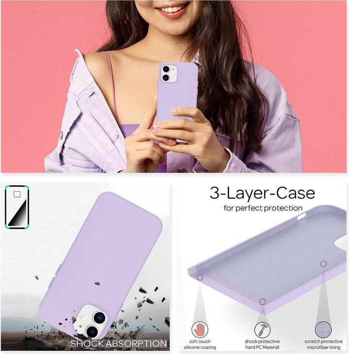 Actual product image Nalia Liquid silicone mobile phone case (Apple iPhone 12)