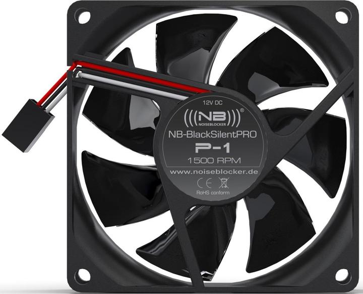 Actual product image Noiseblocker NB-BlacksilentPRO P-P (80 mm, 1 x)
