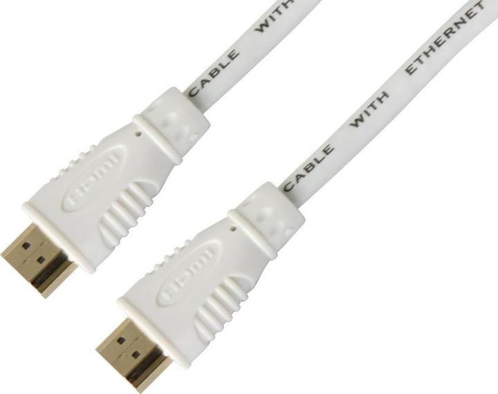 Actual product image Techly HDMI cable A M/M high speed 10m white (10 m, HDMI)