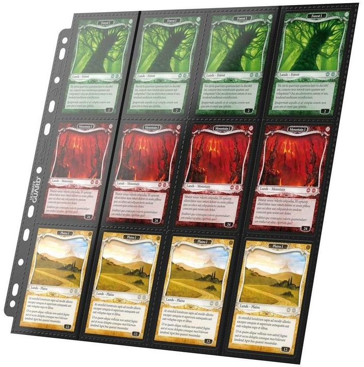 Immagine prodotto Ultimate Guard Ordner-Einlagen 24-Pocket QuadRow Pages Schwarz 10 Stk