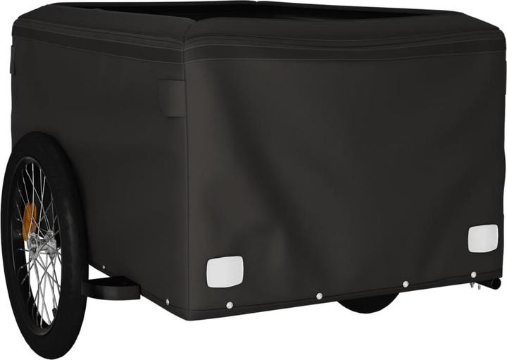 Produktbild VidaXL Lastenanhänger Schwarz und Orange 45 kg Eisen, Farbe