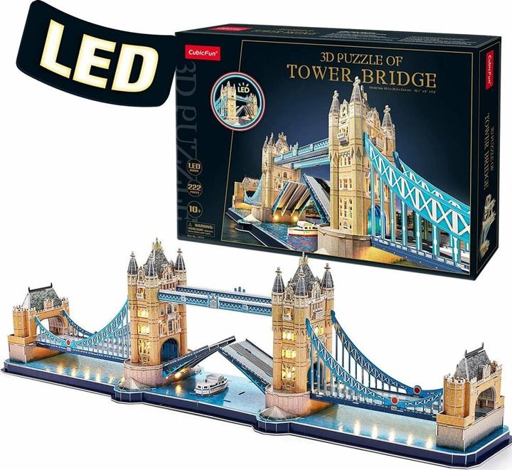 Image du produit Van der Meulen Puzzle 3d Tower Bridge LED (222 pièces)