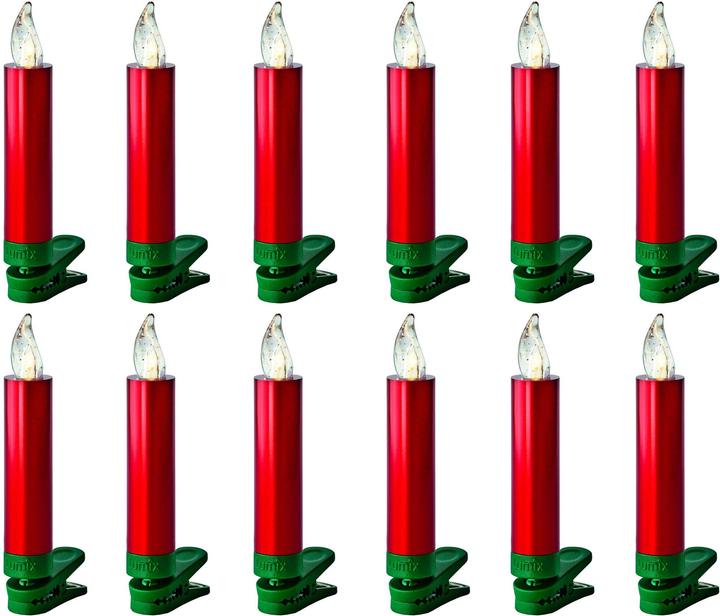 Krinner Bougie de Noël à LED pour arbre de Noël - Ensemble de démarrage Superlight (12 x)