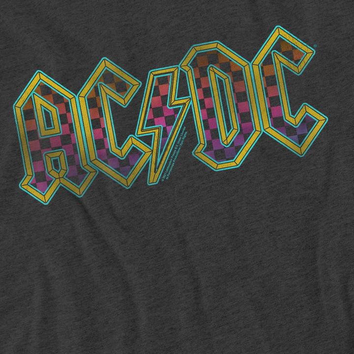 Immagine prodotto AC/DC Maglietta Logo a Scacchiera Gradiente Adulto Unisex (M)