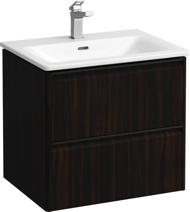 Laufen Palace Set, washbasin, 1 tap hole, overflow, incl. base washbasin substructure, 2 drawers, 60