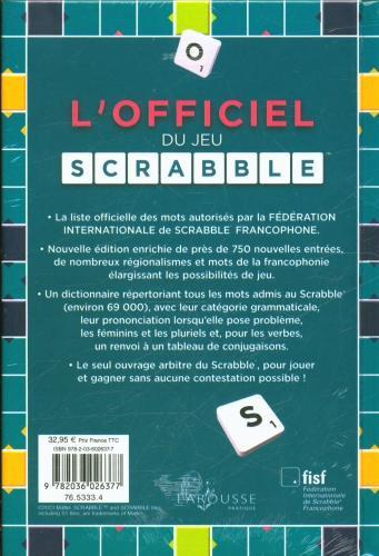 Image du produit Larousse pratique L'officiel du Scrabble (Français, Collectif, 2023)